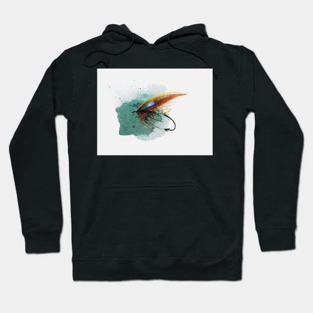 The Salmon Fly No.1 Hoodie by MikaelJenei